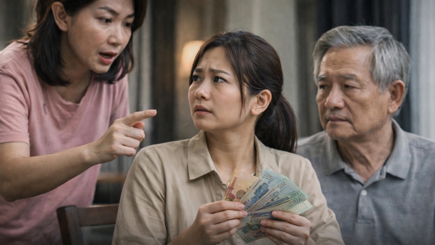 Giữ lương hưu 12 triệu/tháng cho bố chồng, tôi lúng túng khi em gái chồng đòi hỏi